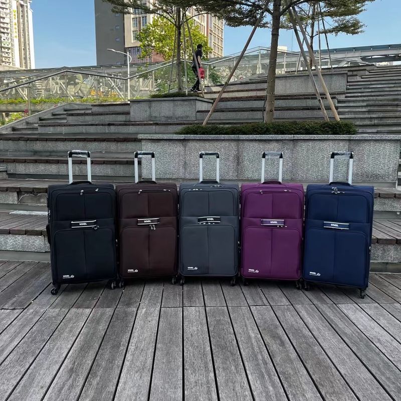 Tissu pratique 4 roues valise 20 24 28 pouces Multicolore léger