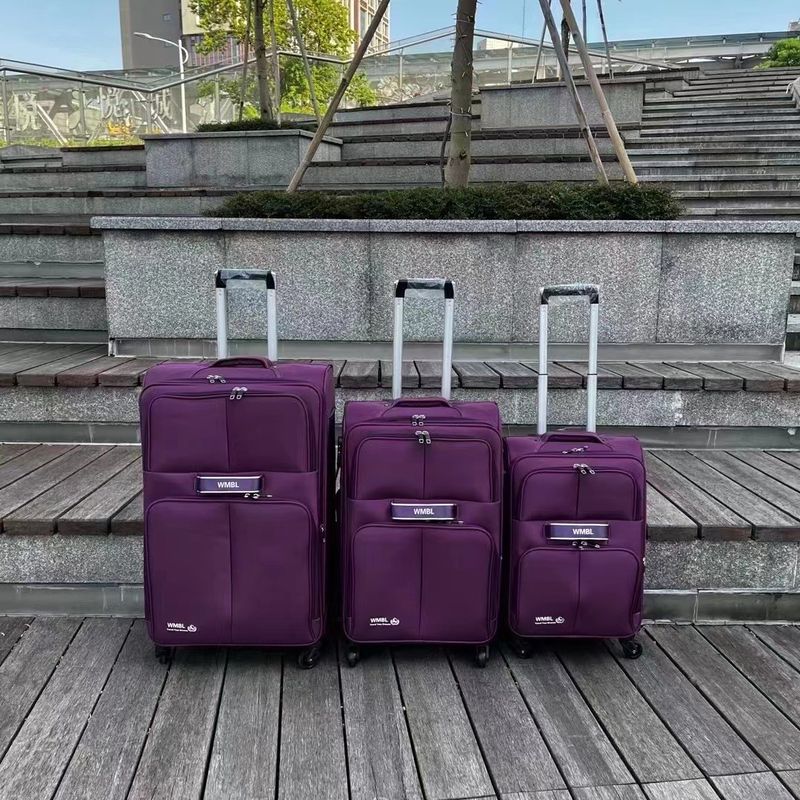 Tissu pratique 4 roues valise 20 24 28 pouces Multicolore léger