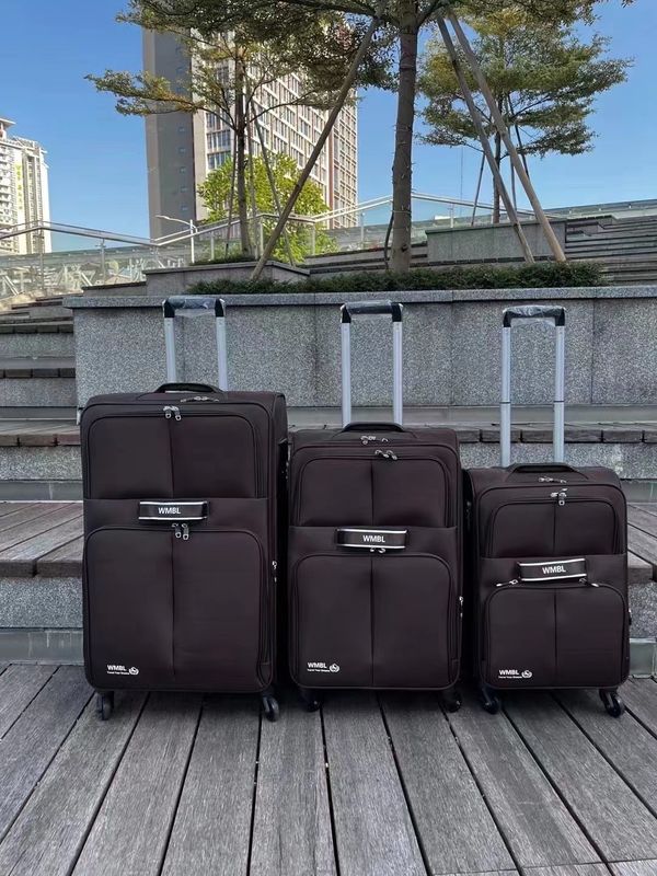 Tissu pratique 4 roues valise 20 24 28 pouces Multicolore léger
