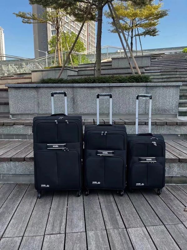 Tissu pratique 4 roues valise 20 24 28 pouces Multicolore léger