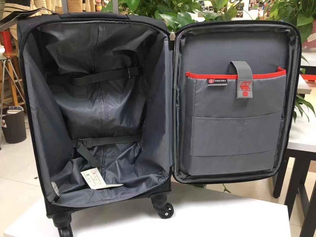 Sac à bagages en tissu léger 20 pouces 22 pouces 24 pouces Noir