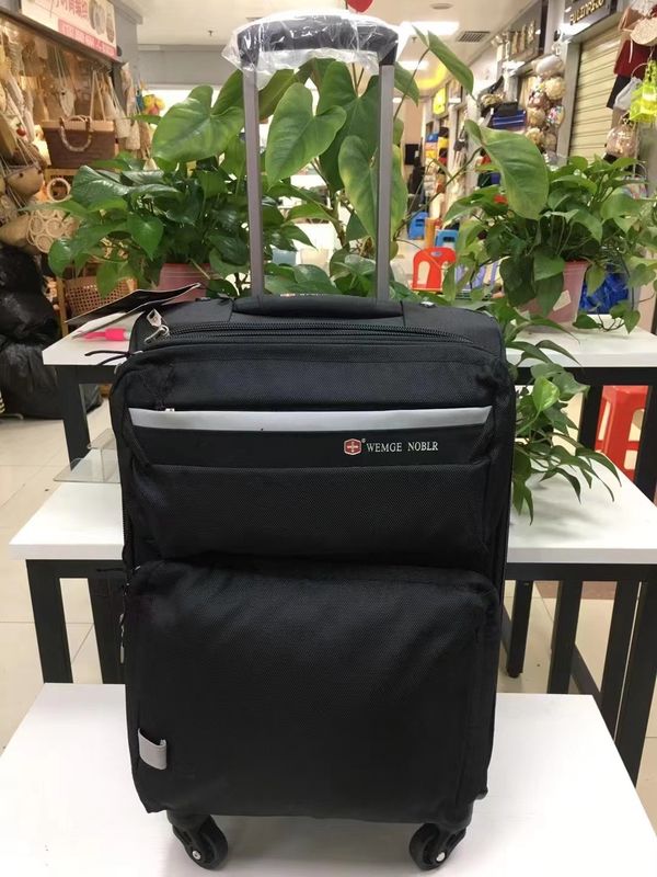 Sac à bagages en tissu léger 20 pouces 22 pouces 24 pouces Noir