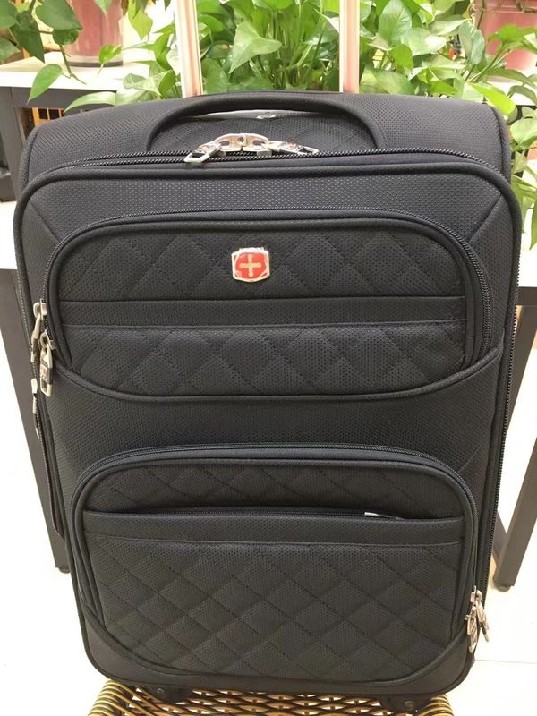 Sac à bagages en tissu léger 20 pouces 22 pouces 24 pouces Noir
