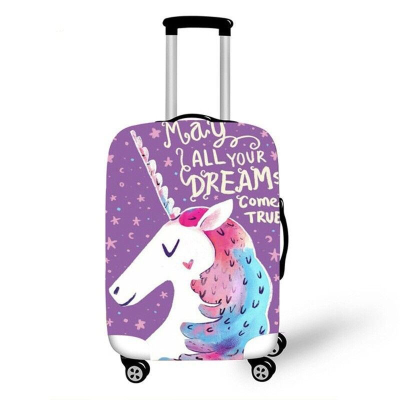 Protecteur de couverture de valise multicolore pratique, couverture de bagages imperméable 28 pouces