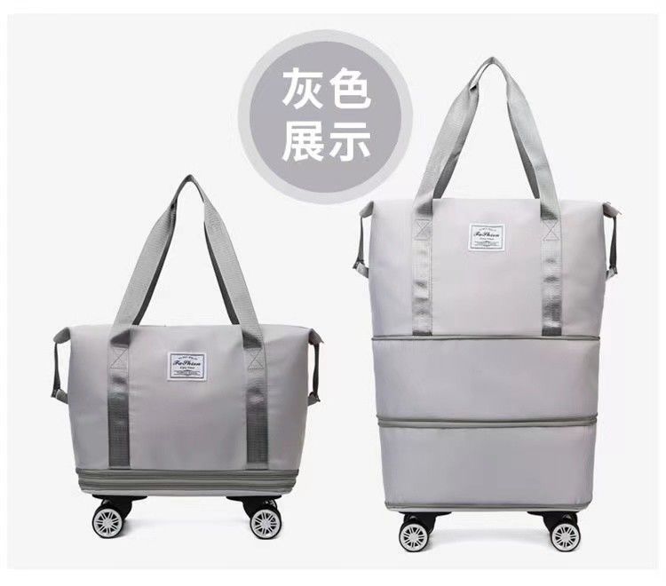 Coffres à bagages à rouleaux multipoches de grande capacité durables avec cadre en alliage d'aluminium