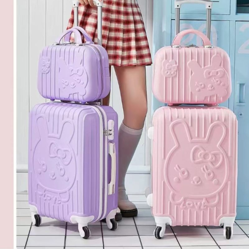 Compagnon de voyage chic: valise pour filles avec maquillage intégré pour des aventures élégantes