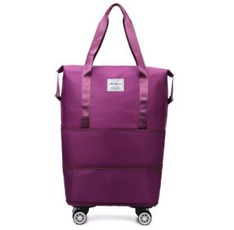 Sac à main de grande capacité à roue universel sac de voyage multifonctionnel à plusieurs couches d'expansion sac à dos de voyage d'affaires