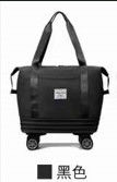 Sacs de voyage avec boîte à chaussures Unisexe Logo personnalisé imperméable à l'eau Doublure pliable Sac de voyage avec roues amovibles
