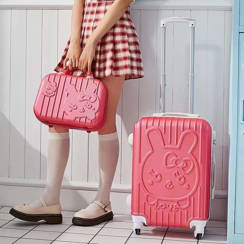Portatif Mode ABS PC Impression dessins animés Enfant École Voyage Enfants Valige Voiture Bagage