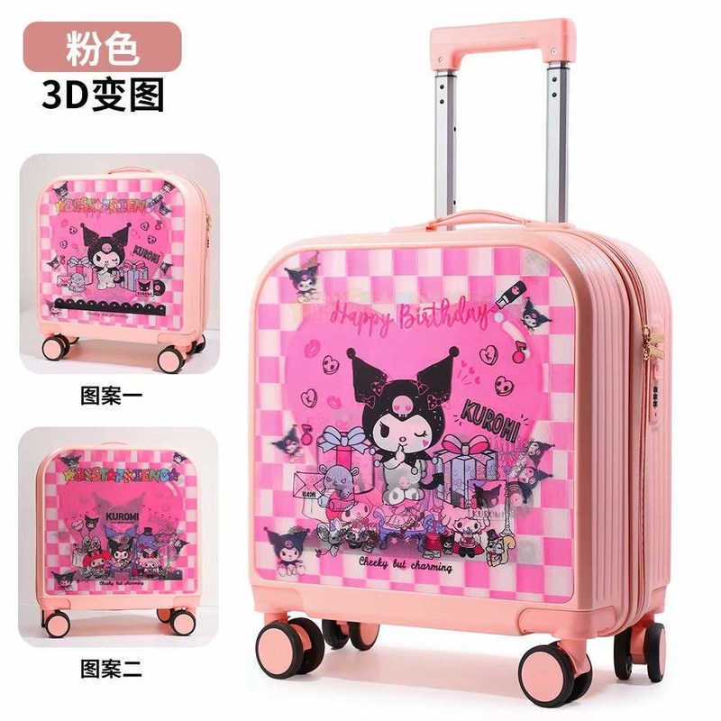 Sacs de voyage pour les enfants Sac à dos ABS mignon Spinner léger 18/20 pouces Porte-valises pour les enfants