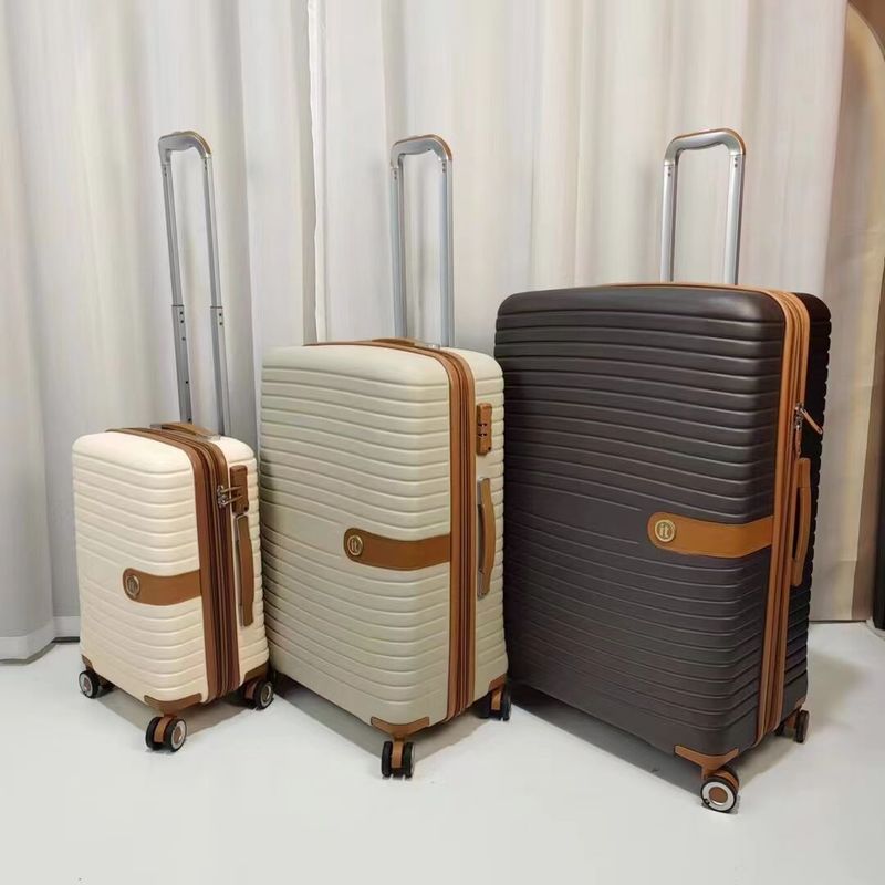 PP valise bagages 20 24 28 pouces sacs de voyage bagages chariot à roulettes ensemble valise silencieuse roue universelle