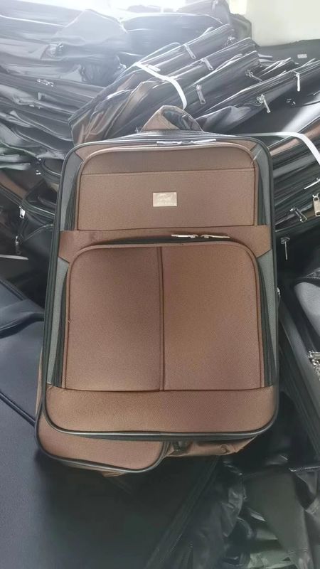Fermeture à glissière Tissu léger 20 24 28 pouces Spinner Single Wheel Valises Trolley Voyage sacs à bagages ensembles