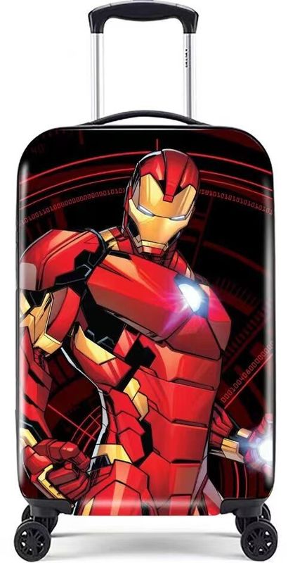 Cartoon Impression Enfants Coffret dur Bagage Superman École Enfants Valige ABS PC 4 roues Enfants Coffret dur