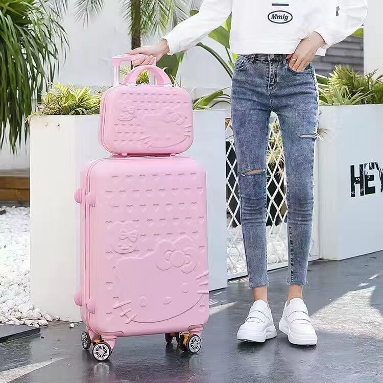 Grosseur personnalisé ABS bagages de course Grand prix 4 roues sac de chariot enfants coffre-fort de voyage ensembles