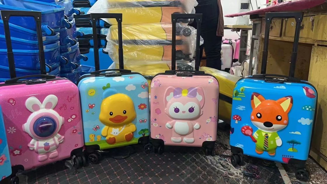 Vente d'usine 18 pouces 360 degrés roues tournantes enfants bagages valises de voyage pour les enfants