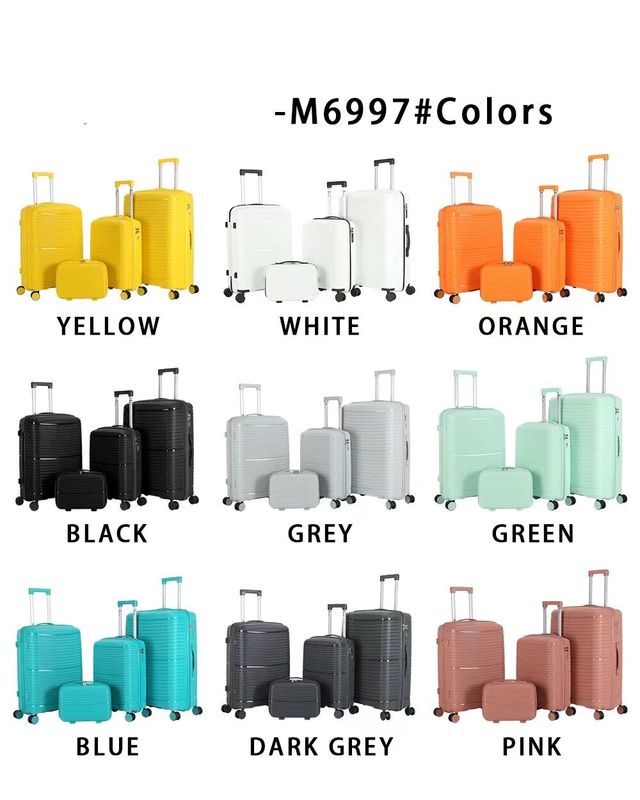Ensemble de bagages à deux roues de haute qualité avec verrouillage TSA Silent Spinner Made PP Voyage roues muettes