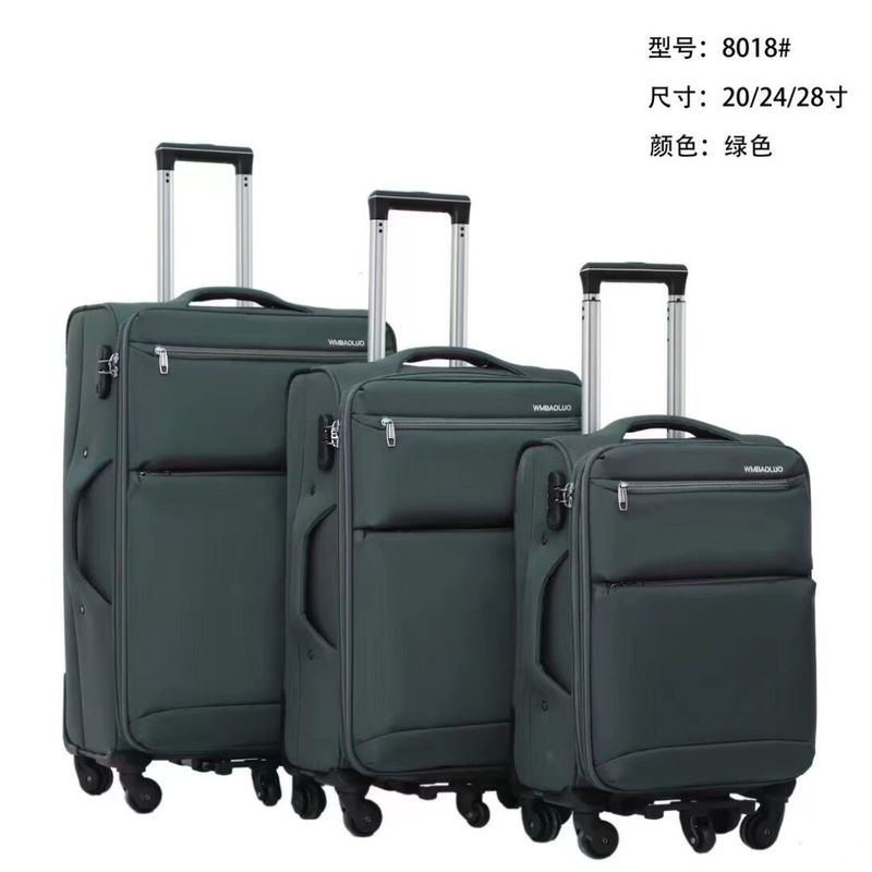 Bagages personnalisés avec logo Sacs de voyage Sacs à bagages en chariot Ensembles de bagages imperméables à l'eau Sacs à bagages en tissu d'Oxford Sacs à roues