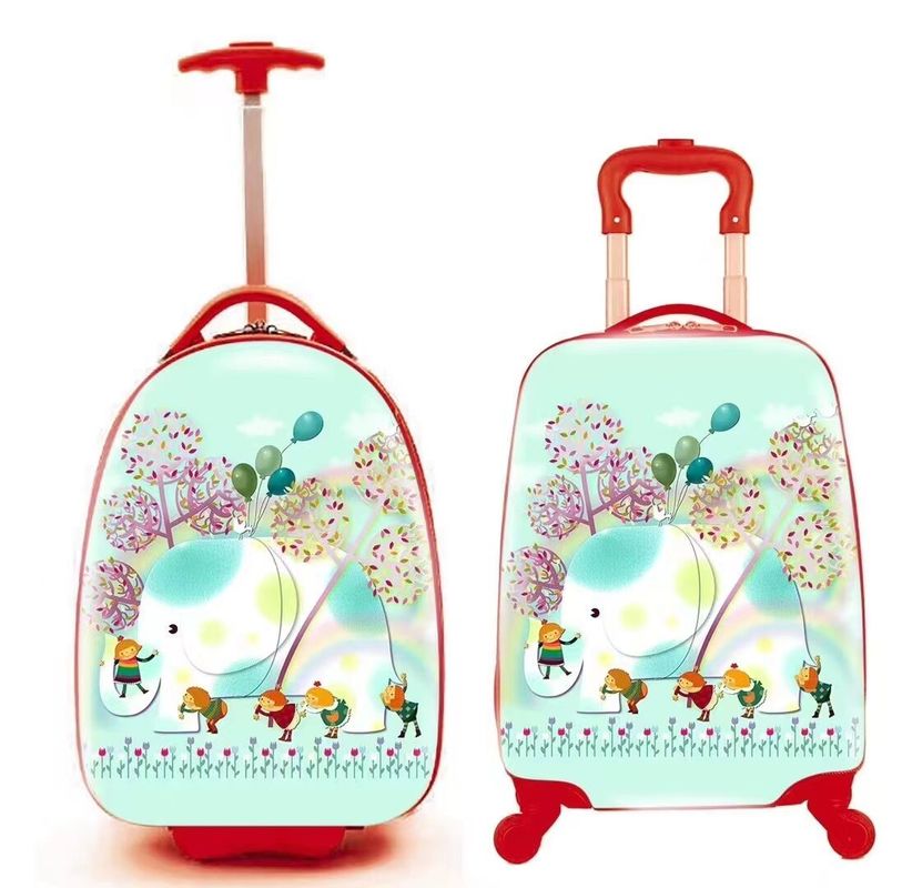 18 pouces 4 roues Spinner bagages enfants sac de voyage trolley sac scolaire sac en plastique valise de rangement