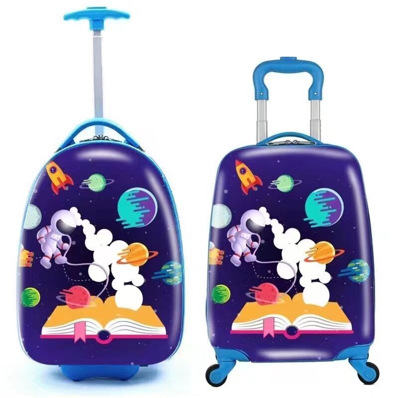 Nouveau design de bagages à main pour enfants enfants dessins animés Voyage Trolley valise sur roue tournante cabine sacs à bagages roulants