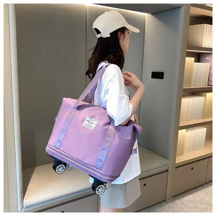 Sacs à dos pliables élargis, étanches, secs et mouillés, organisateur de week-end, sac à bagages à roulettes