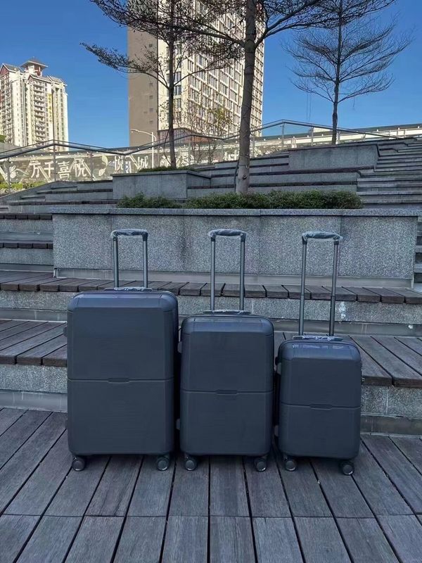 Ensemble de bagages en matériau PP Vente à chaud personnaliser le logo Carcasse légère Valise de bagages Haute capacité