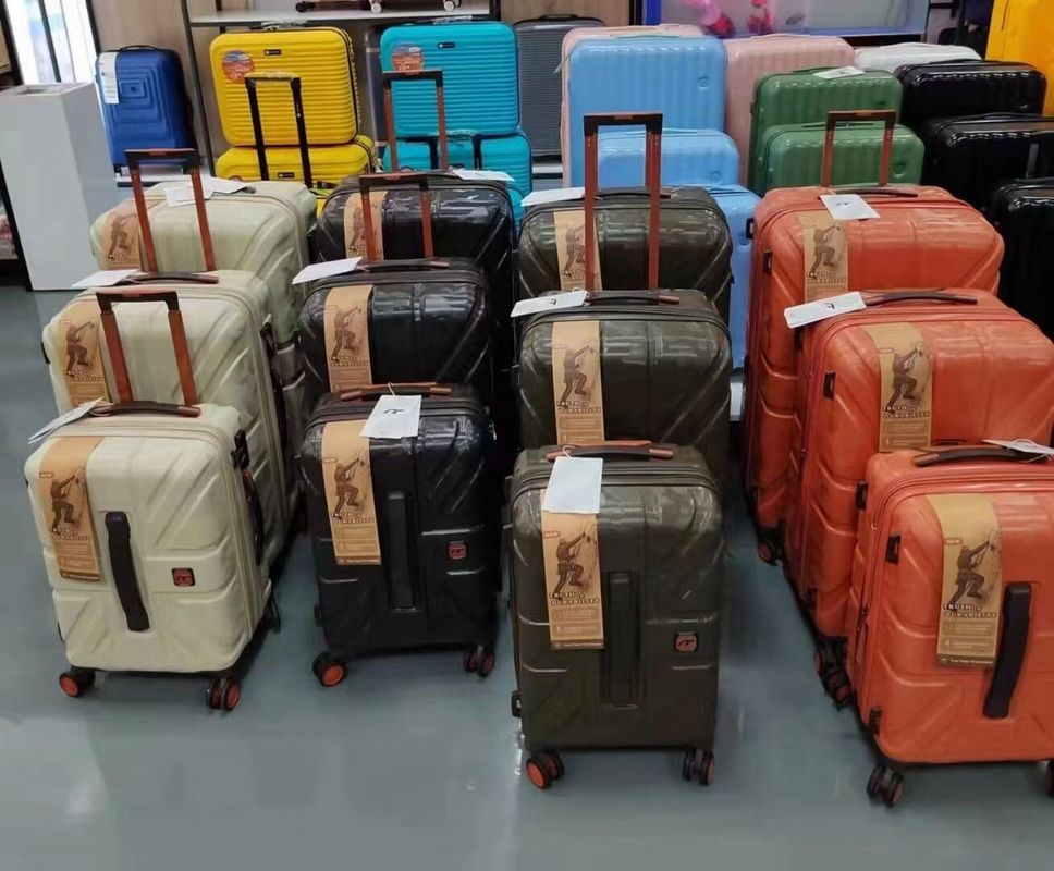 Conception 20/24/28 pouces 3 pièces PC ABS sac de chariot rouges valises de voyage