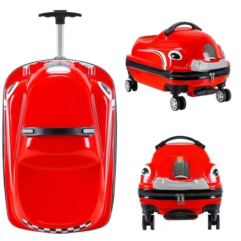 Sacs de voyage pour enfants de haute qualité Bagages en forme de voiture Carcasse dure ABS PC Bagages Vaisseau pour enfants Sacs de voyage