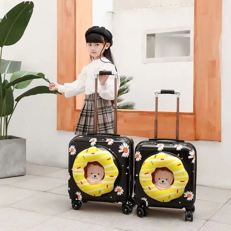 PC portable personnalisé Enfants mignons voyageant sac scolaire rouleau dur Enfants mignons valise de voyage bagages des enfants