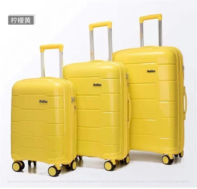 Coffret à fermeture à glissière universelle en trois pièces avec roue en PP Unisexe Trolley Bagage Voyage