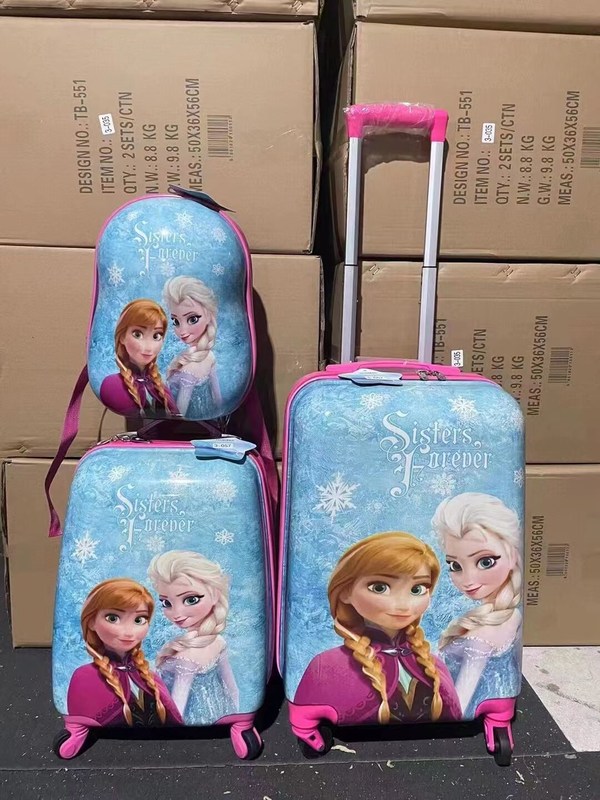 Des dessins animés à la mode sur PC Les enfants imprimés Montent sur une coque dure Valide Voyage Voiture de bagages