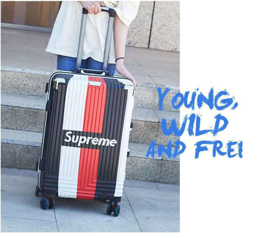 Coffret à bagages personnalisé de 20/24 pouces pour chariots pour enfants Logo personnalisé Coffret à roue universel à la mode Coffret à code cadeau