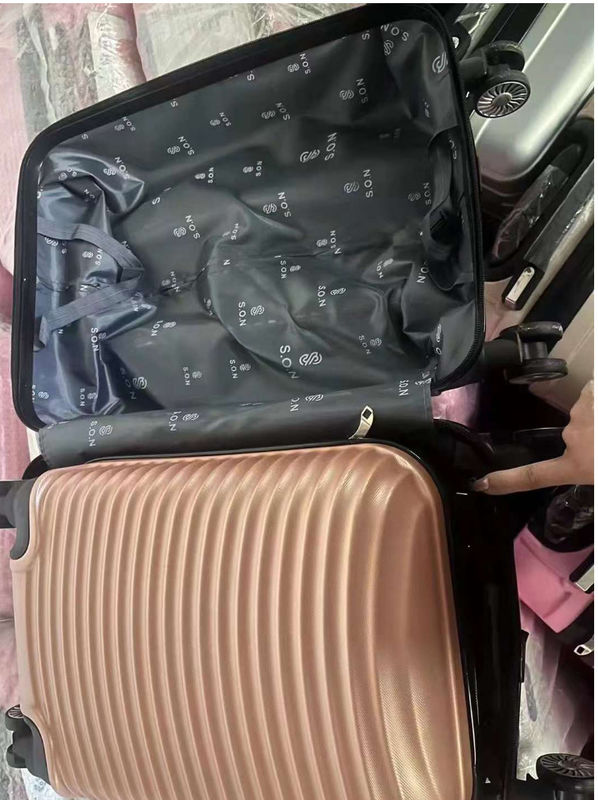 Sac de chariot 16/20 pouces Spinner Dur ensemble de bagages Texte de surface ABS Nouveau pour les voyages