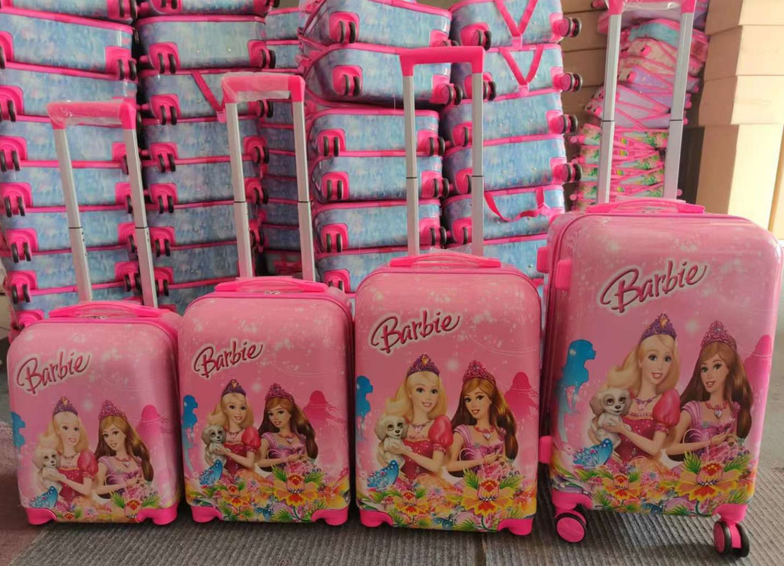 16 18 20 22 pouces à deux côtés carton fermeture à glissière bagages, Universal Wheel Boarding boîte de voyage, étui de chariot pour enfants