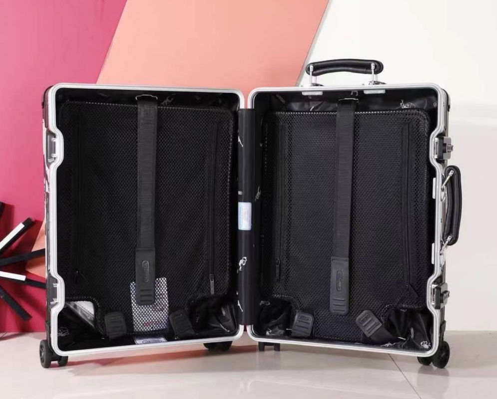 3 pièces personnalisées de bagages de chariot de voyage ABS PC sur roues personnalisé de conception imprimé