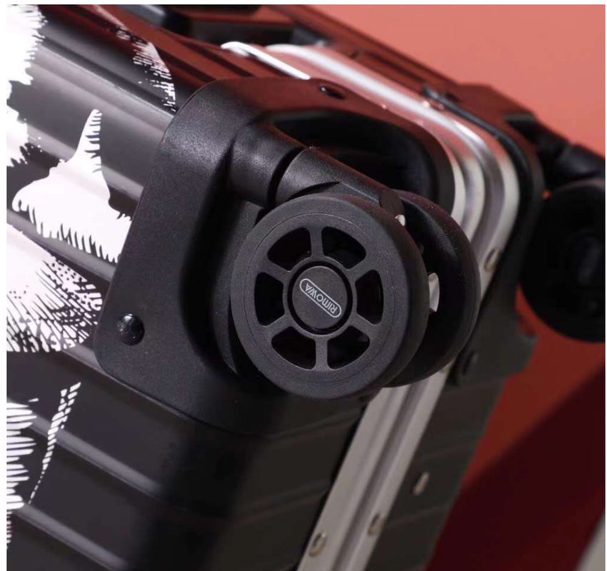 3 pièces personnalisées de bagages de chariot de voyage ABS PC sur roues personnalisé de conception imprimé
