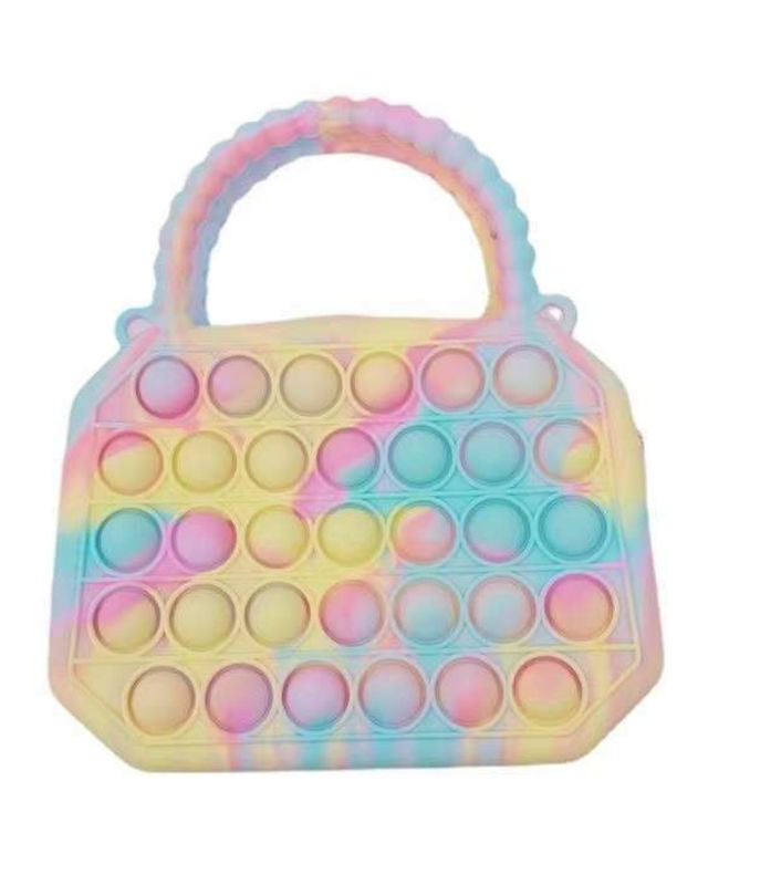 Réducteur de stress Silicone Fidget Jouets Sacs Femmes Sacs à main Dames Filles Sacs à monnaie Messager Sacs à main Bubble