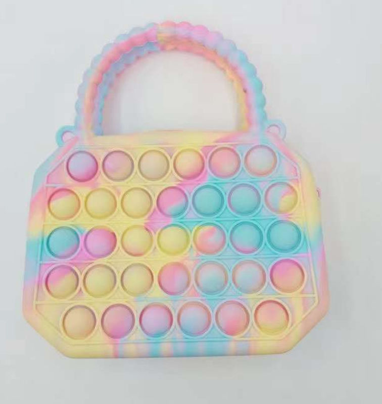 Réducteur de stress Silicone Fidget Jouets Sacs Femmes Sacs à main Dames Filles Sacs à monnaie Messager Sacs à main Bubble