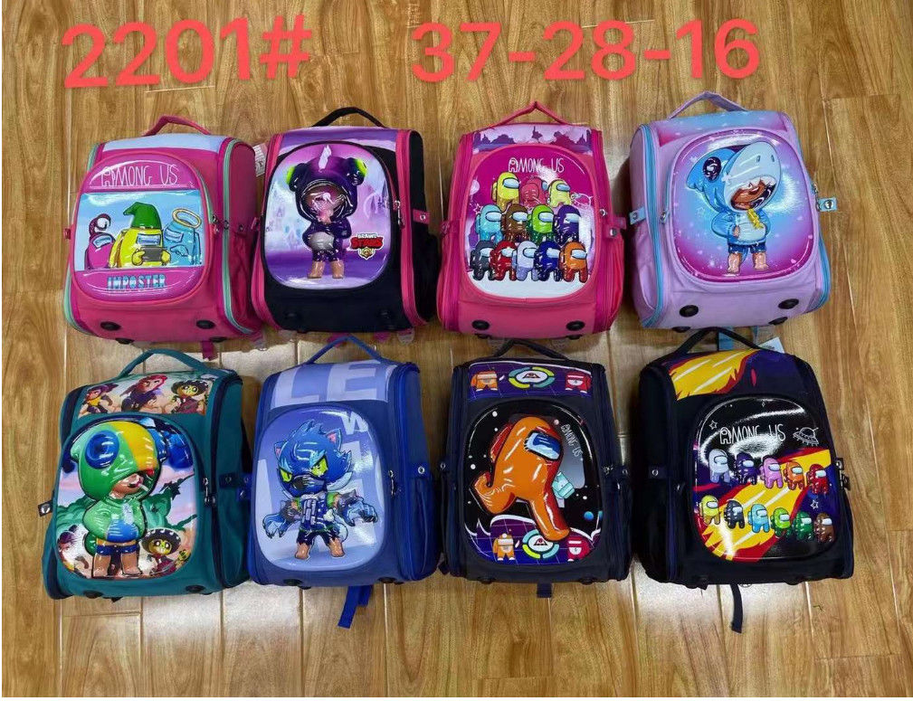 Nouveaux élèves 1ère à 6e année dessin animé Hardshell Sac à dos imperméable sac à épaule léger sac à dos scolar 14/16 pouces