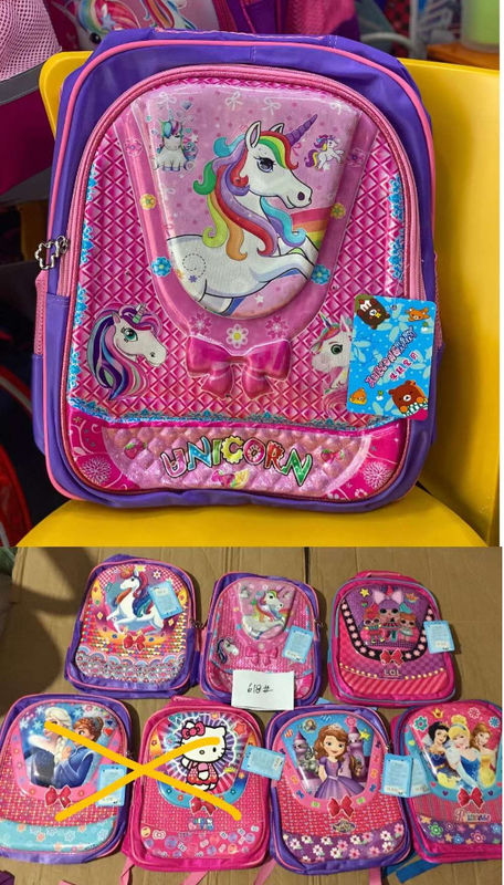 Sac à dos 3D mignon Unicorn pour enfants 2PC avec boîte à crayons pour filles et garçons sac à livres vente chaude nouvelle mochila