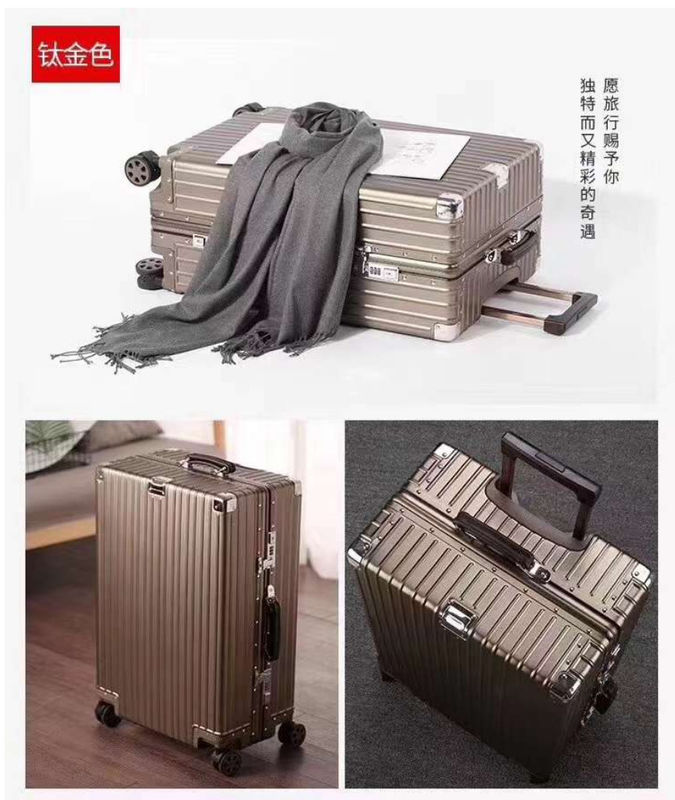 Boîte à bagages 20 24 26 29 pouces roues universelles épaissie porte-bagages boîte de voyage femmes hommes coffre voyage valise fermeture éclair fermeture à glissière