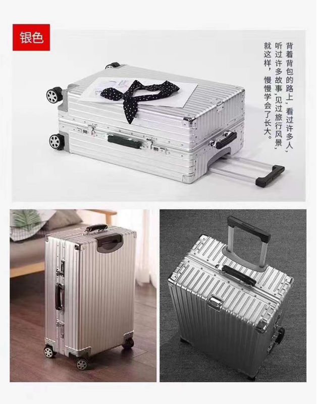 Boîte à bagages en aluminium 20 pouces valise multifonctionnelle grande capacité 28 pouces bagages avec universel