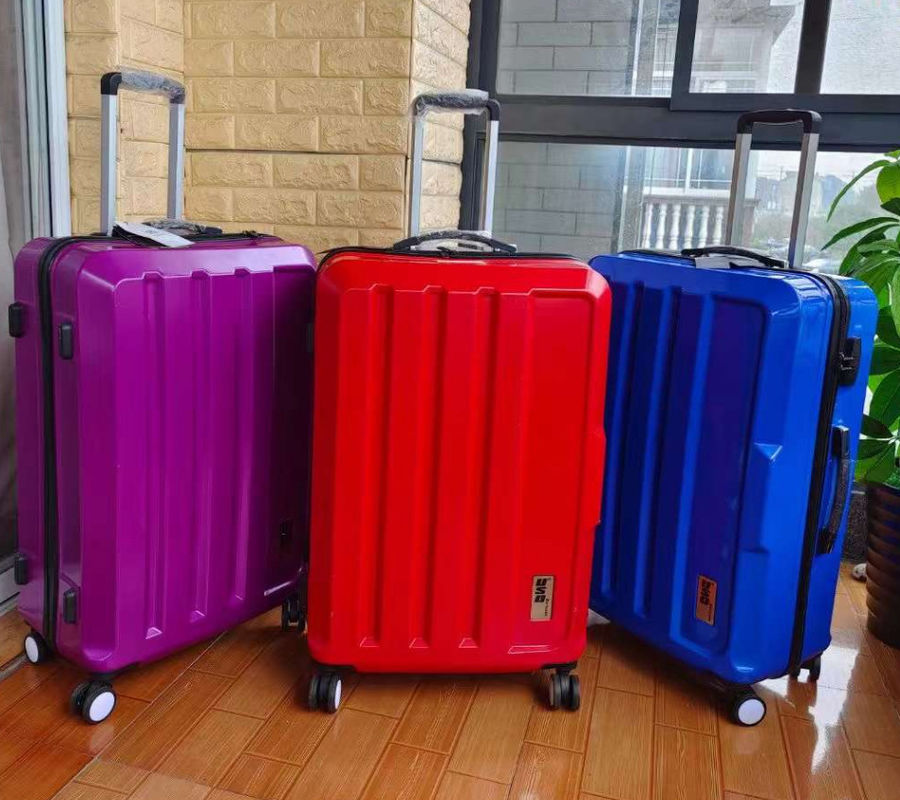 Manette souple personnalisée ABS résistant à l'usure PC Bagage de voyage Chariot de voyage Valide Bagages d'affaires ensemble avec serrure