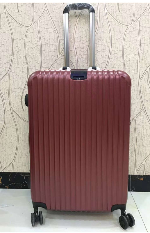 Haute qualité 4 roues doubles coque dure PC cadre en aluminium Tsa verrouilleur adulte voyage valises rouges bagages