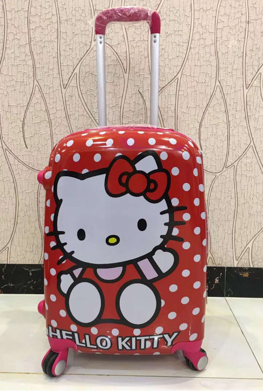 Carry On Suitcase Enfants Roulement de bagages Cabine Voyage Trolley Sac à bagages Cartoon Animal de sac à dos pour enfants