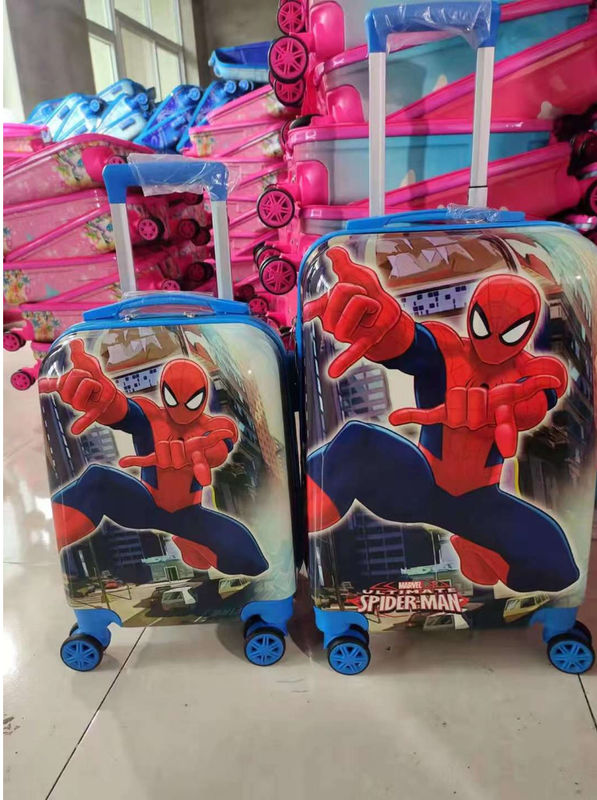 16 valises de 20 pouces pour enfants personnalisé motif d'animation conception d'impression Abs + PC ensemble de bagages de voyage sac de voyage