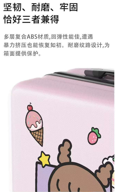 Nouveau tout neuf Liste Abs Liste bagages Boîte d'embarquement Femme Multi Couleur PC Carcasse Dures Bagages Image personnalisée Voyage