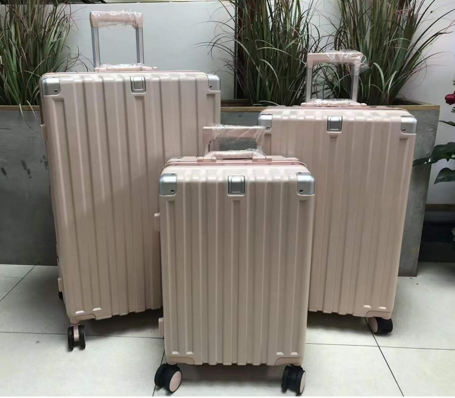 Logo personnalisé Fermeture à glissière de bagages Femme 20 pouces Boîte de chariot Universal roue 24 pouces Combinaison d'étudiant masculin Boîte de voyage valise