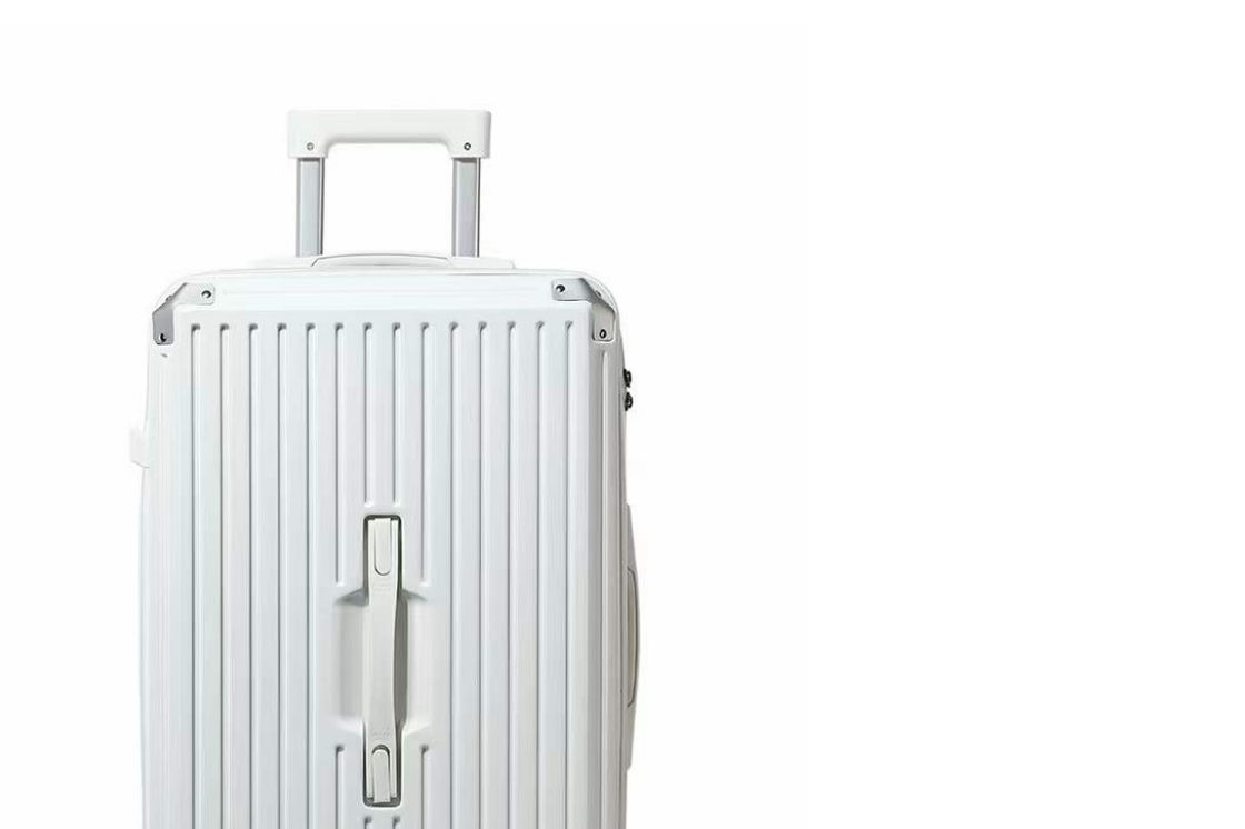 Fabrique de conception neuve en gros Valise de grande capacité Porte-bagages PC ABS coque rigide roue de filature Fermeture à glissière
