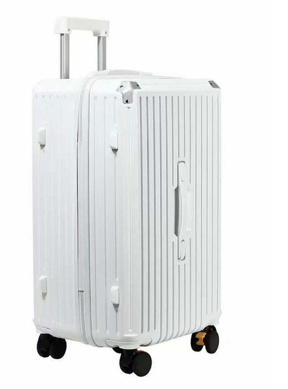 Fabrique de conception neuve en gros Valise de grande capacité Porte-bagages PC ABS coque rigide roue de filature Fermeture à glissière