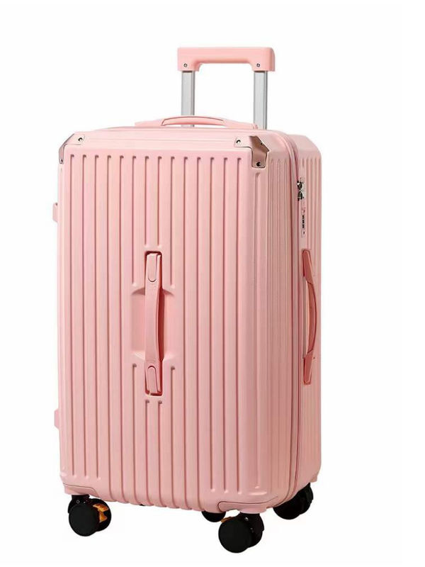 Vente en gros Nouveau design Bagage à ouverture avant avec porte-gobelets USB Chargeur à utiliser pour les voyages Spin Wheels Valise